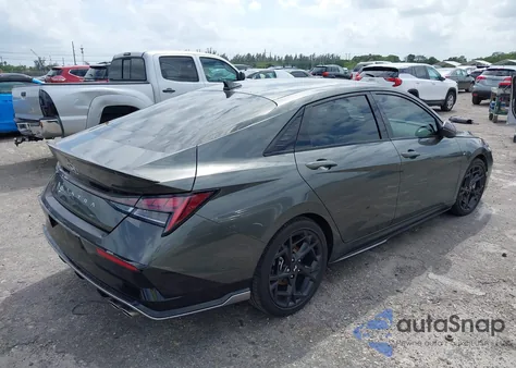 2024 Hyundai Elantra N Line z USA, uszkodzony, nr VIN KMHLR4DF5RU795945